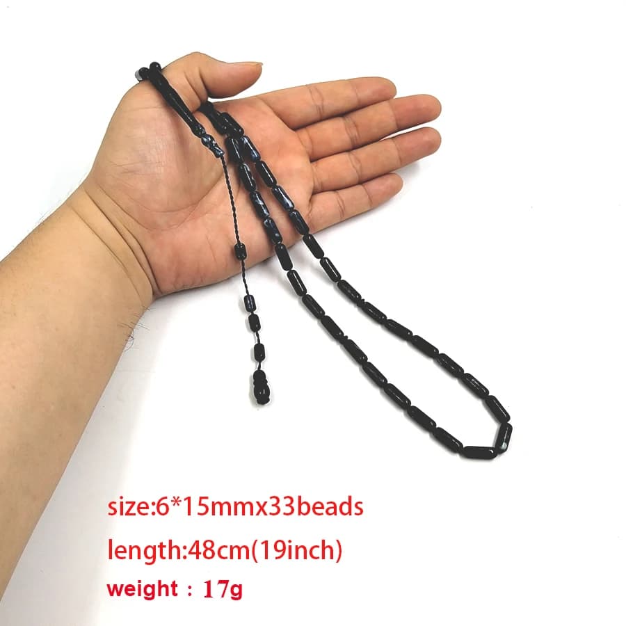 مسبحة رجال باكيلات أزرق بيج سوار مسبحة هدية عيد رمضان إكسسوارات موضة تركية مسبحة - 5