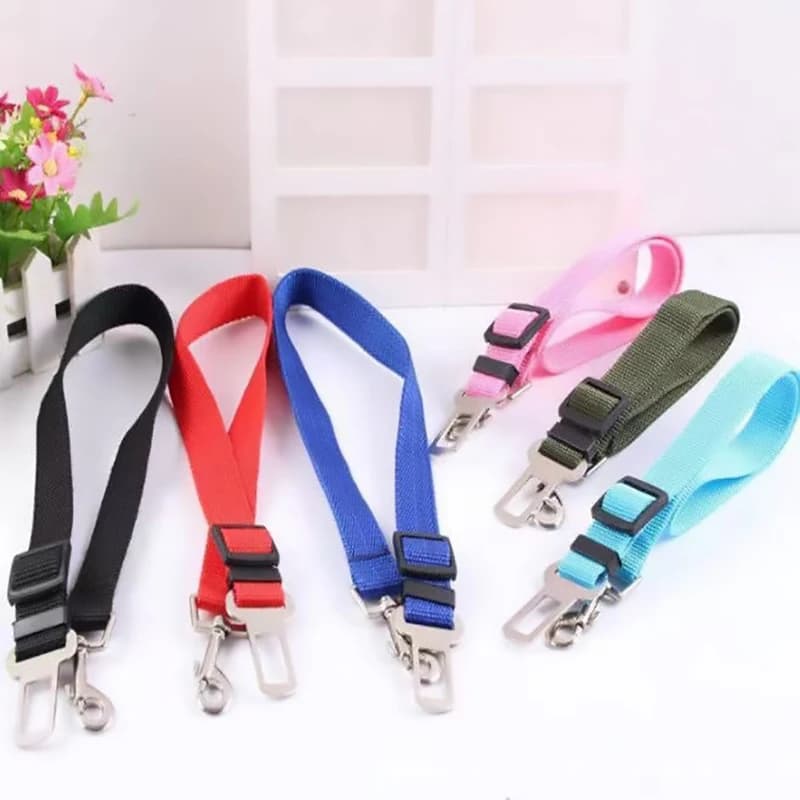 New Dog Car Belt Cat Car Seat Belt Pet Seat Vehicle Dog Harness Lead Clip Safety Lever Traction Dog Collars GXQ05 - 3