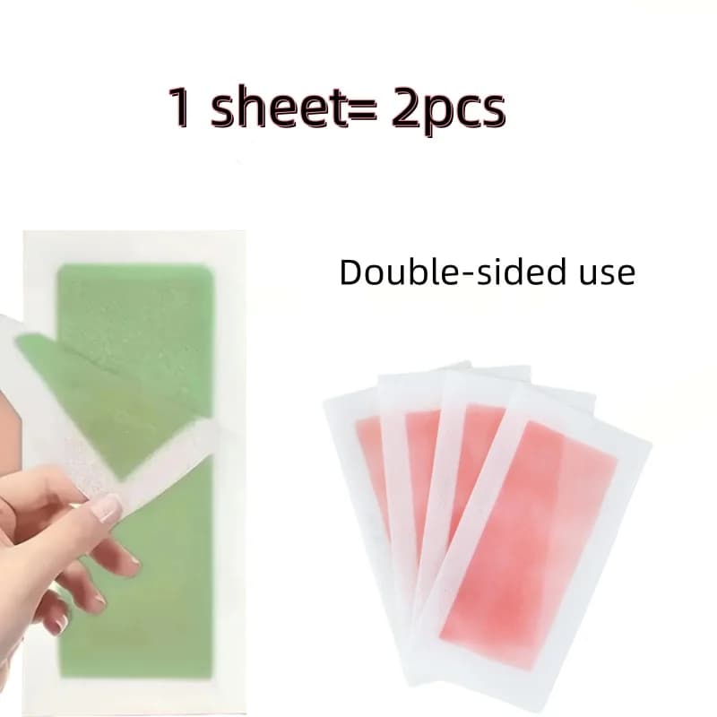 10/20/100 Pcs Depilatory Wax Strips Hair Removal Wax Paper Cold Wax Strips Paper For Face Neck Arm Leg Body Beauty Tools - 3