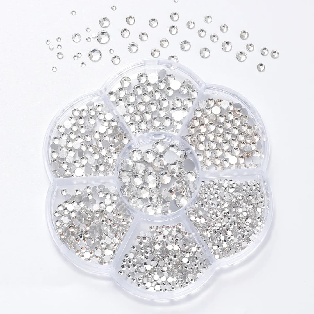 SS4-SS20 Multi-size Red Blue Crystal Nail Rhinestones Flatback Crystal Clear Diamond Gems DIY Nail Art Decorations Strass Stones - 2