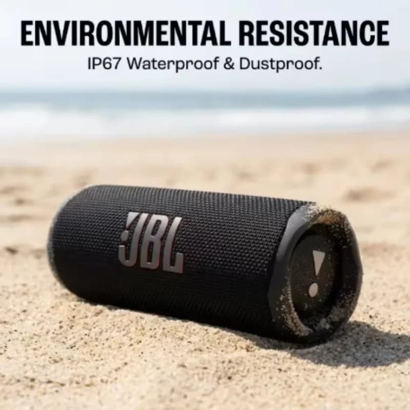 JBL FLIP6 Portable Bluetooth Speaker - An Outdoor Waterproof Stereo Audio System with Long Battery Life, Built-in Power Bank, Su - 3