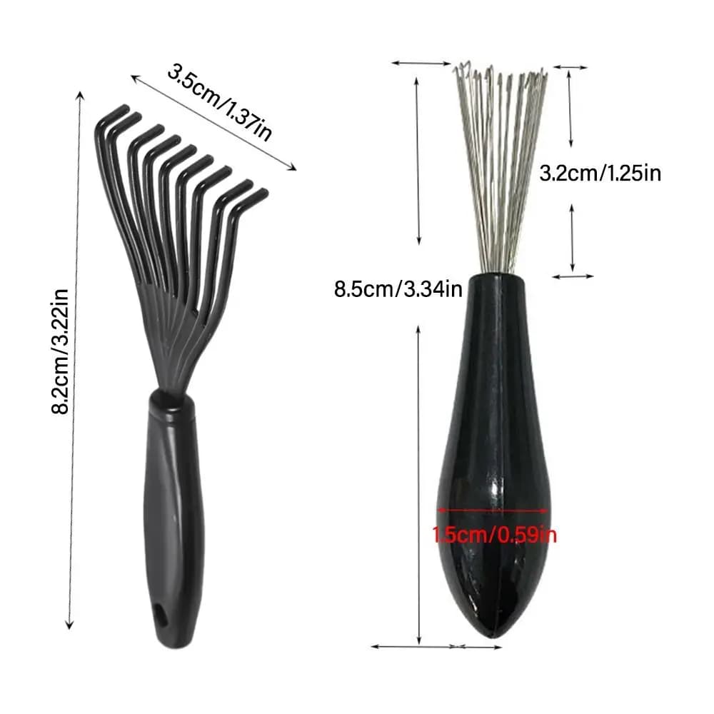 Plastic Handle Comb Hair Brush Cleaner Multifunctional Hand Tool Comb Cleaning Brush Cleaning Supplies Embedded Beauty Tools - 6