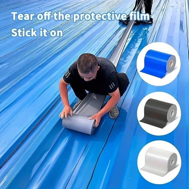 حماية السقف شريط مقاوم للماء منع تسرب المياه إصلاح أشرطة لاصقة لزوجة قوية شريط عزل إصلاح أداة تجديد - 3
