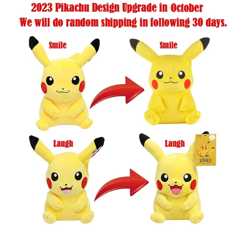 دمية بوكيمون جينجار محشوة 24 سم لعام 2026، لعبة بوكيمون لطيفة على شكل بيكاتشو، دمية ناعمة، هدية عيد ميلاد - 6
