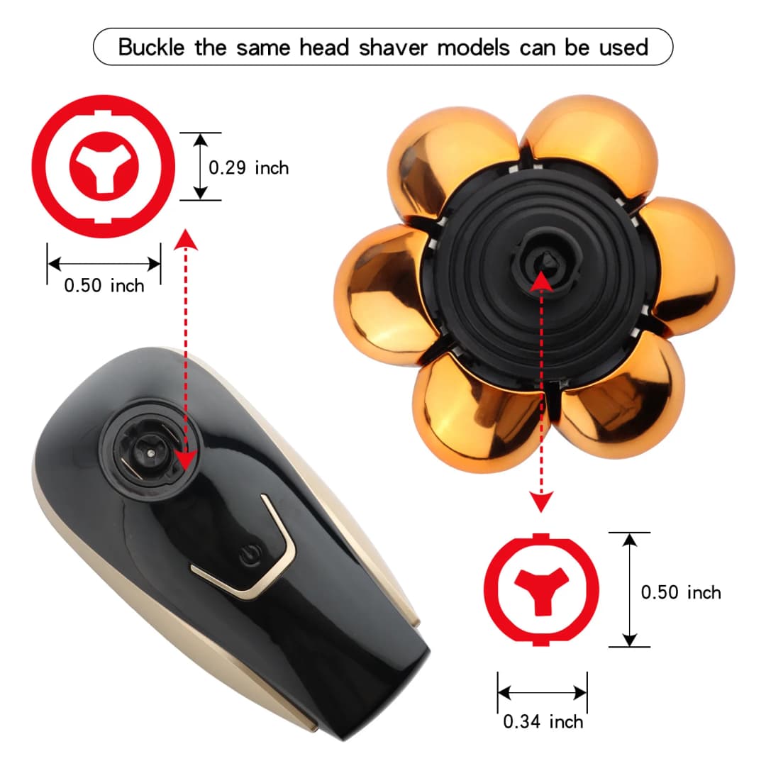 شفرة عالية الجودة 3/4/5/6/7/8/9D رأس عائم مقاوم للماء من الفولاذ المقاوم للصدأ ماكينة حلاقة كهربائية للرجال شفرة استبدال - 2