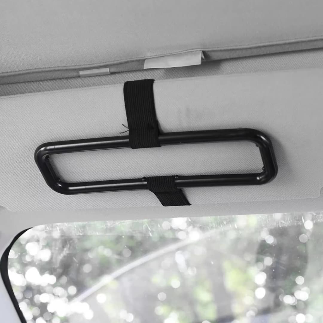 Car Tissue Rack Clip For Car Universal Sun Visor Napkin Box Seat Back Tissue Holder Auto Interior Elastic Hanging Paper Cover - 2
