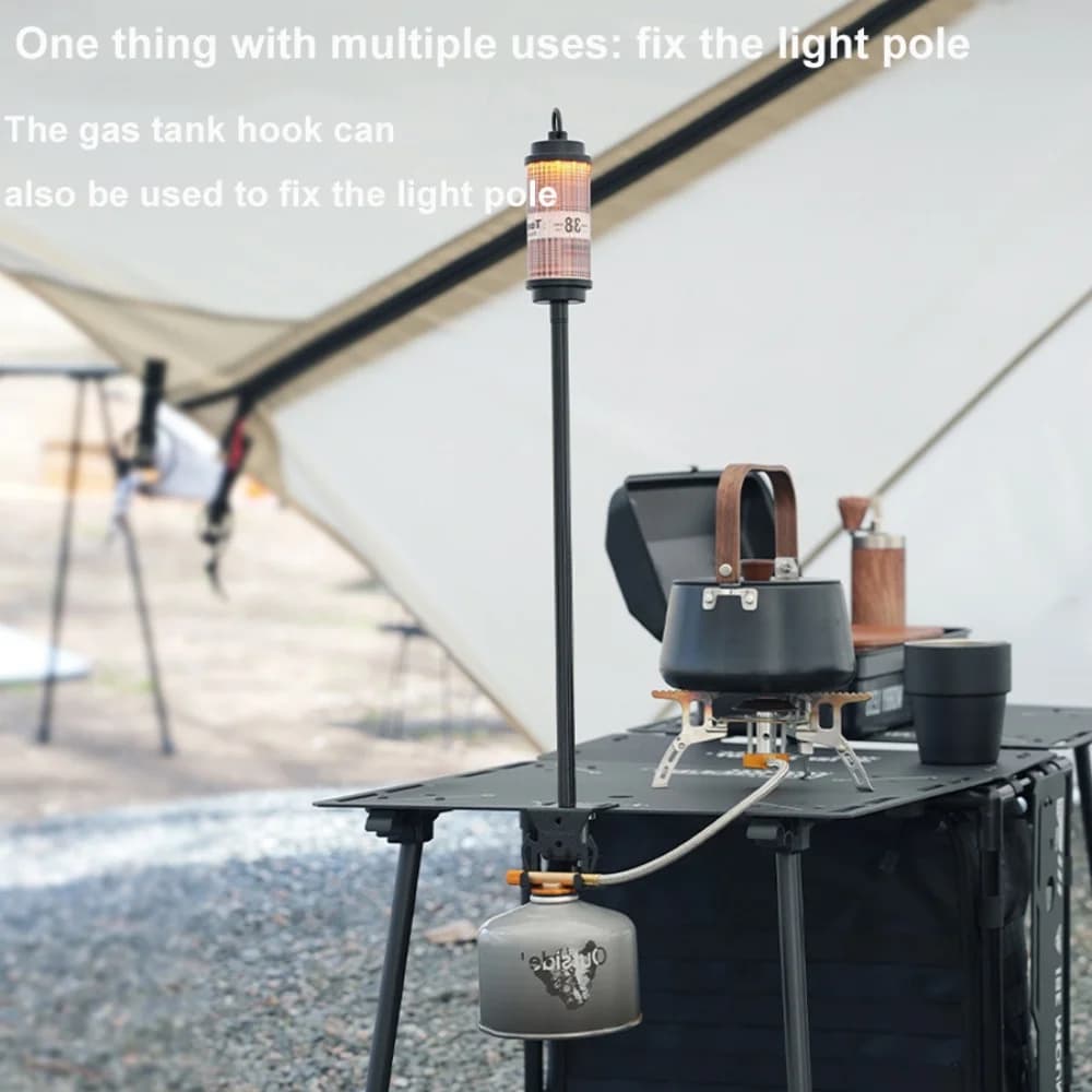 Outdoor Canister Hanging Hook Metal Butane Gas Tank Hanger Picnic Travel Camping Table Gas Stove Tank Organizer Home - 4