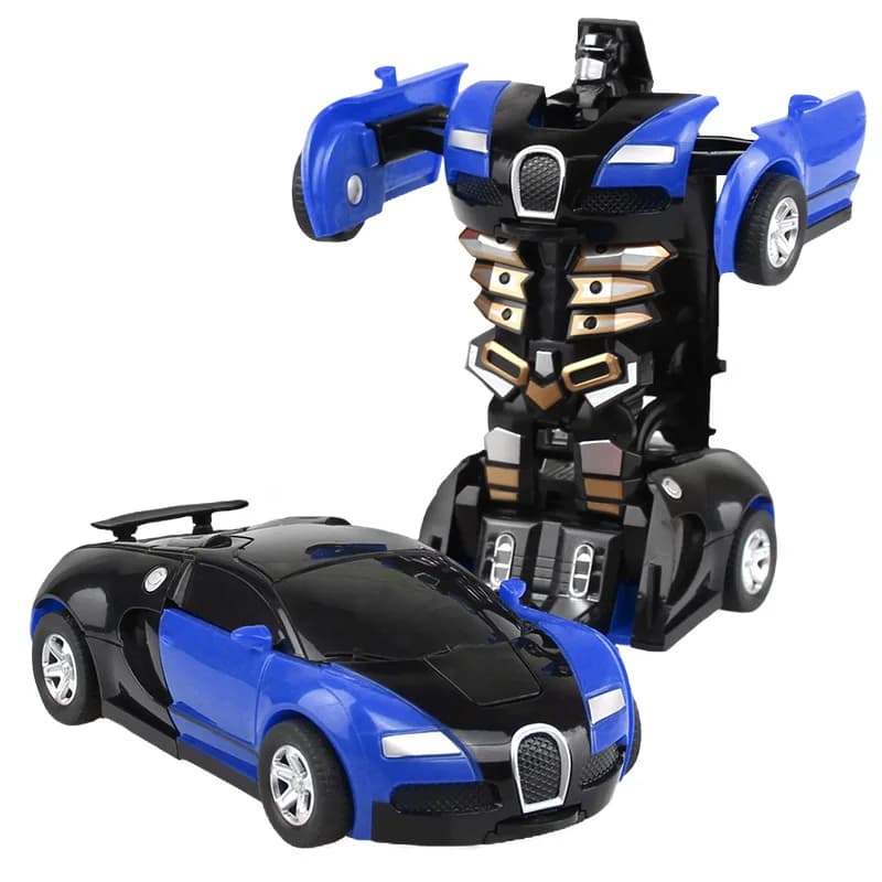 2 in 1 One-key Collision Deformation Car Toys Automatic Transformation Robot Plastic Vehicles Boys Toy Model Car Kids Baby Gift - 5