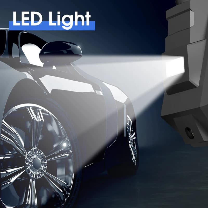 مضخة هواء محمولة للسيارات من CARSUN، مضخة نفخ إطارات كهربائية محدثة 12V 150PSI، ضاغط هواء للدراجات النارية والهوائية - 5