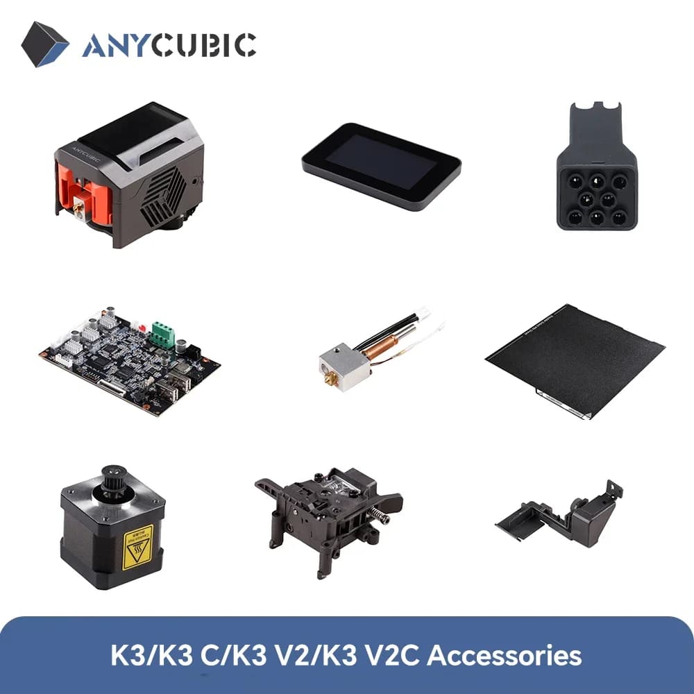 ANYCUBIC الأصلي كوبرا 3 كوبو 3 كومبو كوبو 3 V2 طابعة ثلاثية الأبعاد FDM إكسسوارات تجميع رأس الطباعة الطارد اللوحة الأم
