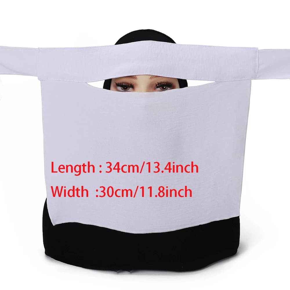 نقاب قصير قرصة العين تنفس نيدا عيد رمضان بالجملة المرأة المسلمة الحجاب السعودية غطاء الوجه الحجاب النقاب - 6