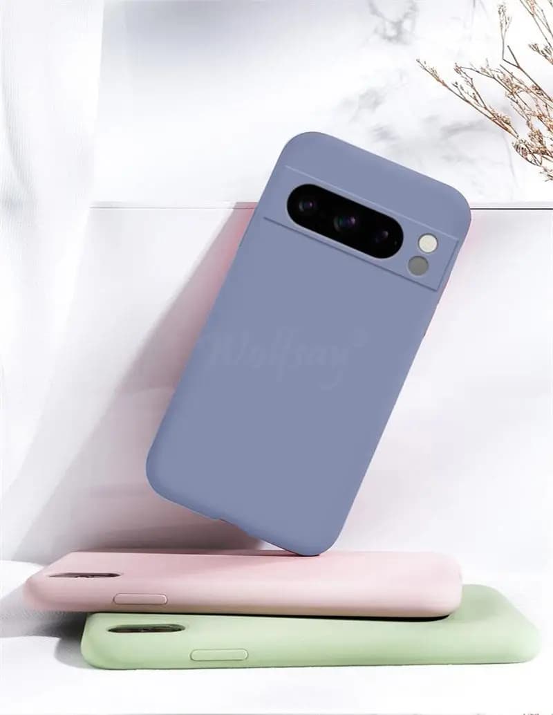 For Google Pixel 8 Pro Case Pixel 10 Pro Cover Liquid Silicone Rubber Protector TPU Case Pixel 9 Pro XL 8 Pro 8A 7A 7 6A 6 Pro - 4
