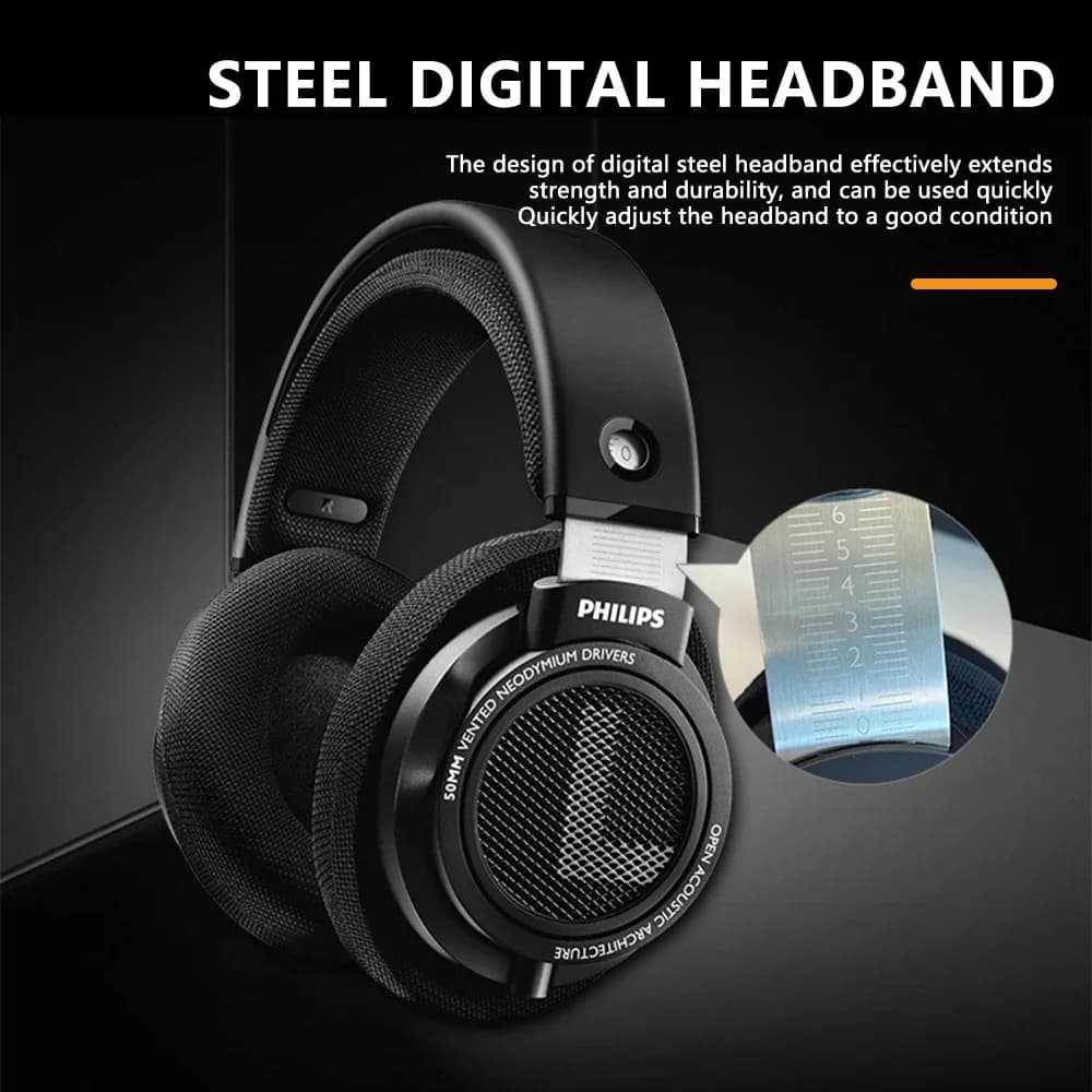 Philips SHP9500 Head-mounted Wired Headphones HiFi Stereo Earphone Monitor Class Music Earbuds E-sports Game Universal Headset - 5