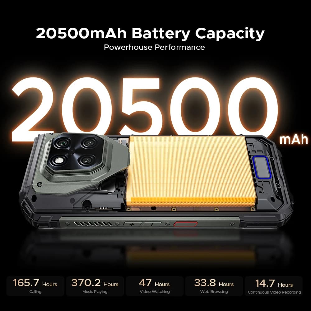 DOOGEE V MAX PLAY 5G Projector Rugged Phone 16GB 512GB Dimensity 7300 6.78" 120Hz Dual Camping Lights 200MP Smartphone - 4