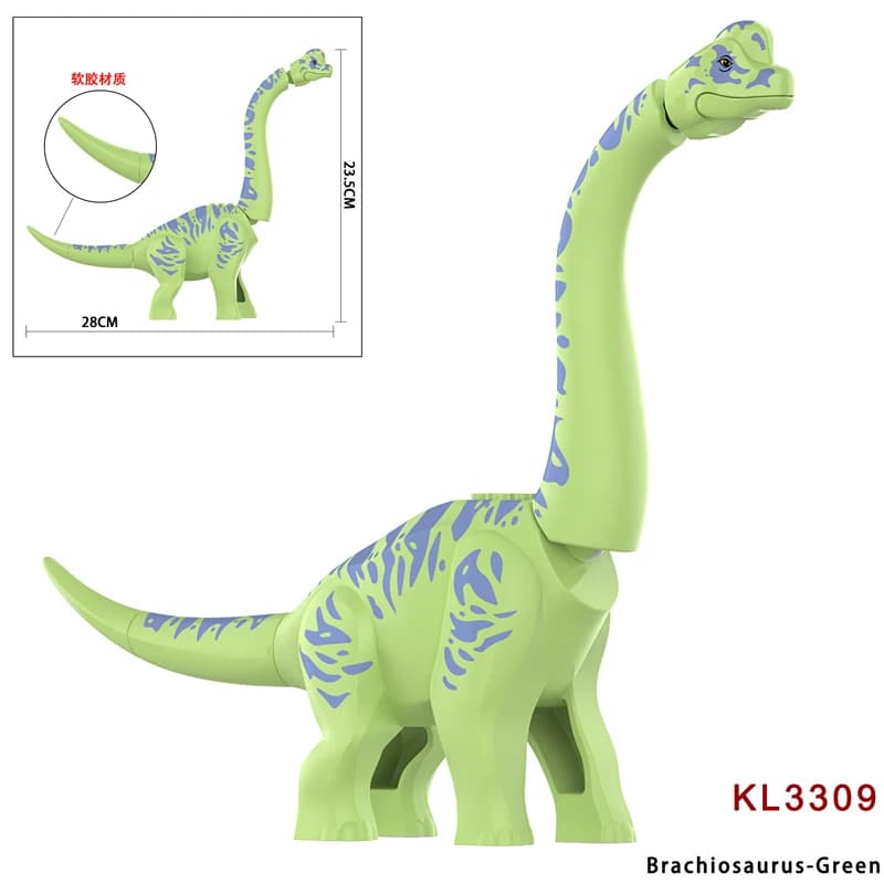 5 Colors Jurassic Brachiosaurus Discovery Building Blocks DIY Dinosaurs Bricks Set Educational Toys For Children Christmas Gifts - 6