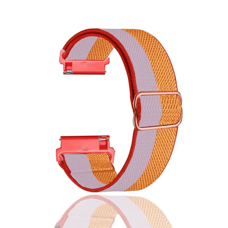 سوار ساعة من النايلون المطاطي لـ Amazfit GTS 4/2/2e/3/GTS2 Mini/GTR/4/3/Pro/GTR2، مقاس 20mm/22mm