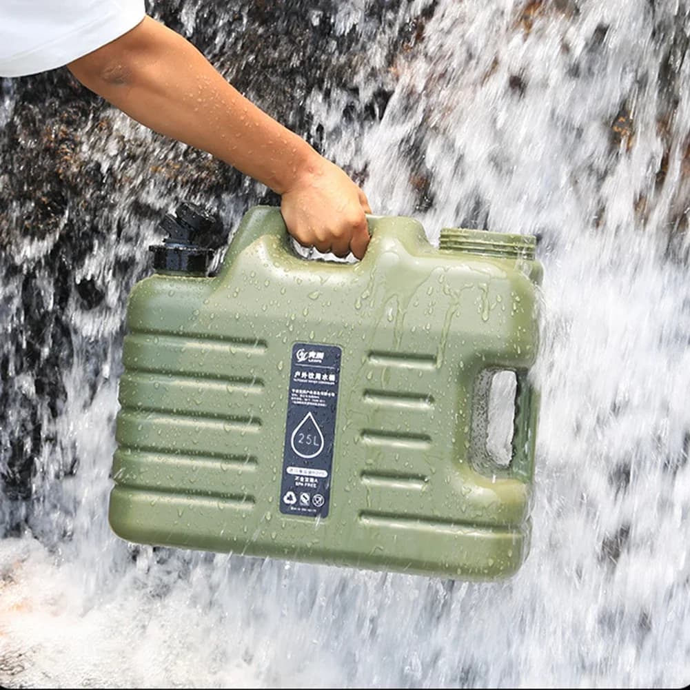 11/12/18.5/25L Water Jug Camping Large Capacity Water Bucket With Detachable Faucet Leak-Proof Portable Car Water Tank Carrier - 4