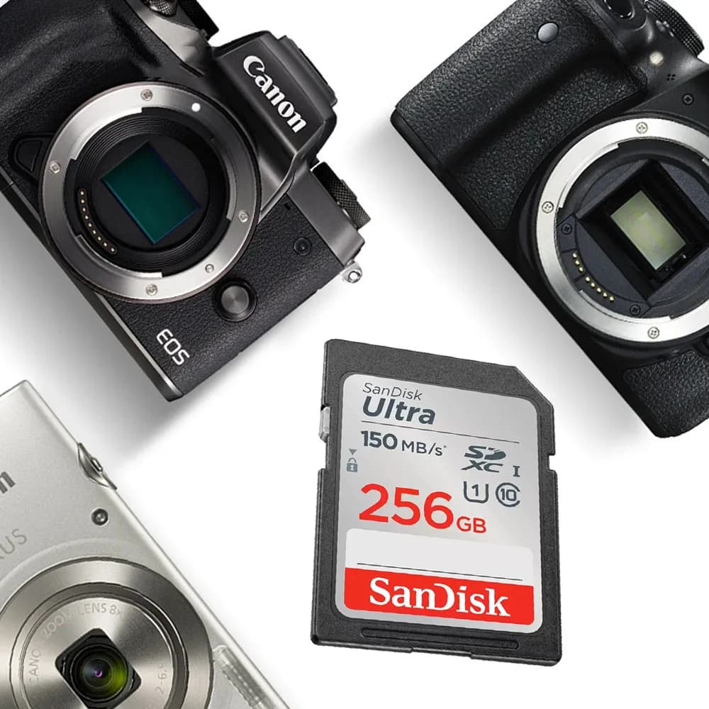 SanDisk SD Card 32GB SDHC 64GB 128GB 256G SDXC SD Card C10 Memory Cards Up to 200MB/s Read U3 V30 Flash Cards 4K UHD for Camera - 2