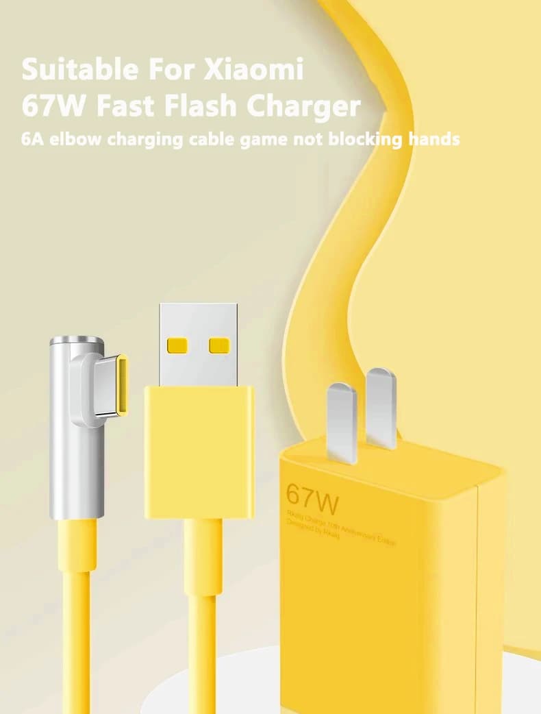 67W Fast Charger For Xiaomi 14 13 12 11 Pro Ultra Lite USB A To Type C Quick Charging Phone Cable For Note 12 Accessories - 2