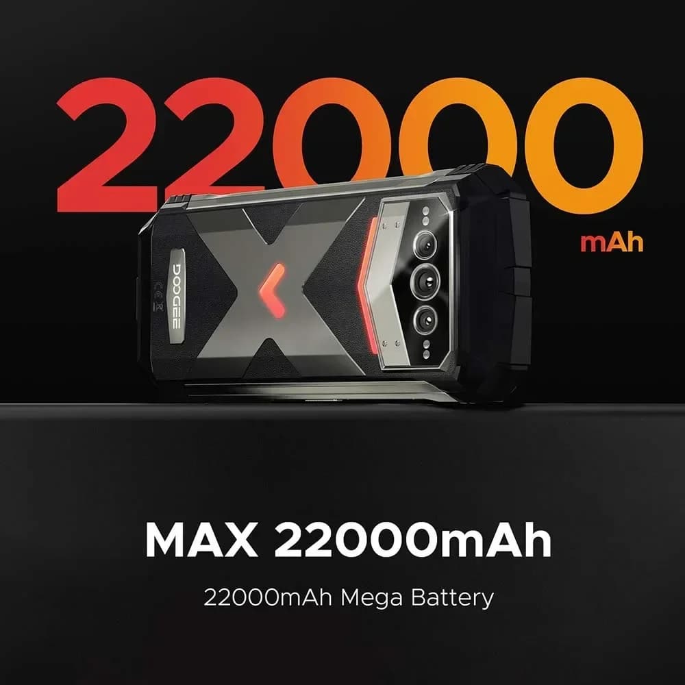 هاتف DOOGEE V Max Plus المتين، شاشة 6.58 بوصة، معالج Dimensity 7050، ذاكرة 36 جيجابايت + 512 جيجابايت، بطارية 22000 مللي أمبير، كاميرا 200 ميجابكسل، نظام أندرويد 14 - 4