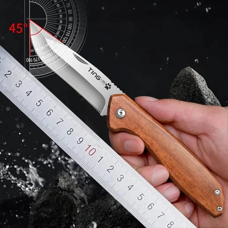 BAKULI-Camping Pocket Knife Outdoor Portable Straight Knife, Outdoor Multi-Purpose High Hardness Fruit Knife - 3