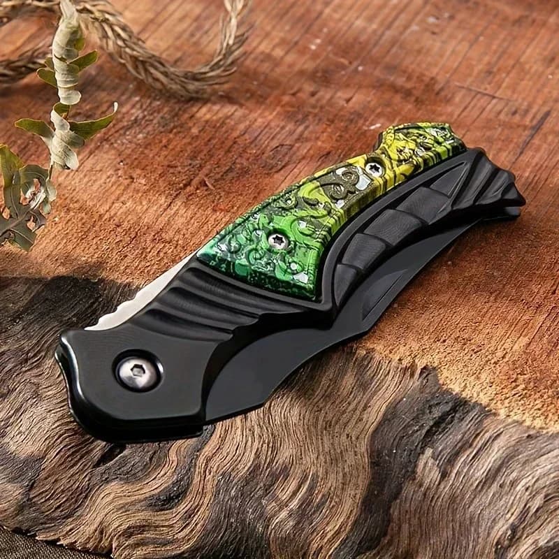 2025 new high quality  Portable Outdoor Folding Pocket Knife - Sharp Survival Knife for Camping, Hiking - 5