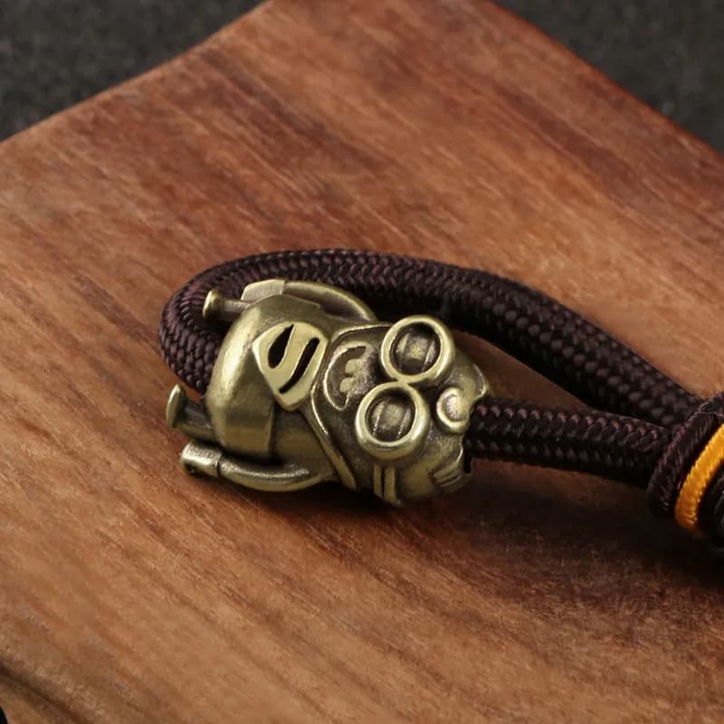 Hot Movie Character Big Eyes Figurines EDC Knife Beads Brass DIY Paracord Charms Accessories Outdoor Tool Woven Lanyard Pendants - 2