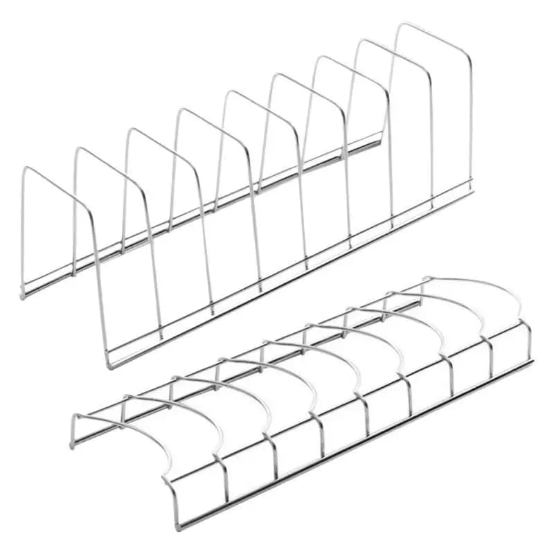 1-5 قطع رف تجفيف أطباق من الفولاذ المقاوم للصدأ منظم تخزين المطبخ للأطباق الأوعية الكؤوس رف تصريف توفير المساحة - 6