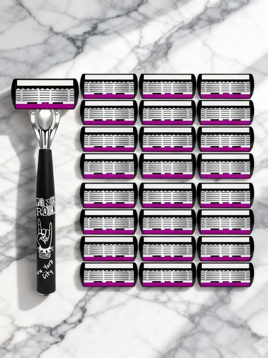 High Quality Men Safety razor 6-Layer Germany Stainless Steel Shaving Blades Manual Shaver Replacing Cutter Head - 2