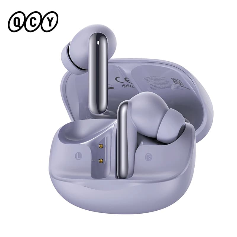 سماعات أذن QCY Melobuds N50 لاسلكية بإلغاء الضوضاء 4 أوضاع سماعة رأس بإلغاء الضوضاء النشط مكالمات واضحة بتقنية الذكاء الاصطناعي سماعات بلوتوث 5.4