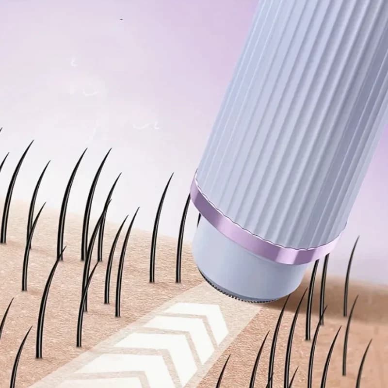 Electric Shaver for Women Waterproof Wet & Dry Hair Razors 2 in 1 Double Head Dual Bikini Hair Trimmer Detachable Head Shaver - 3