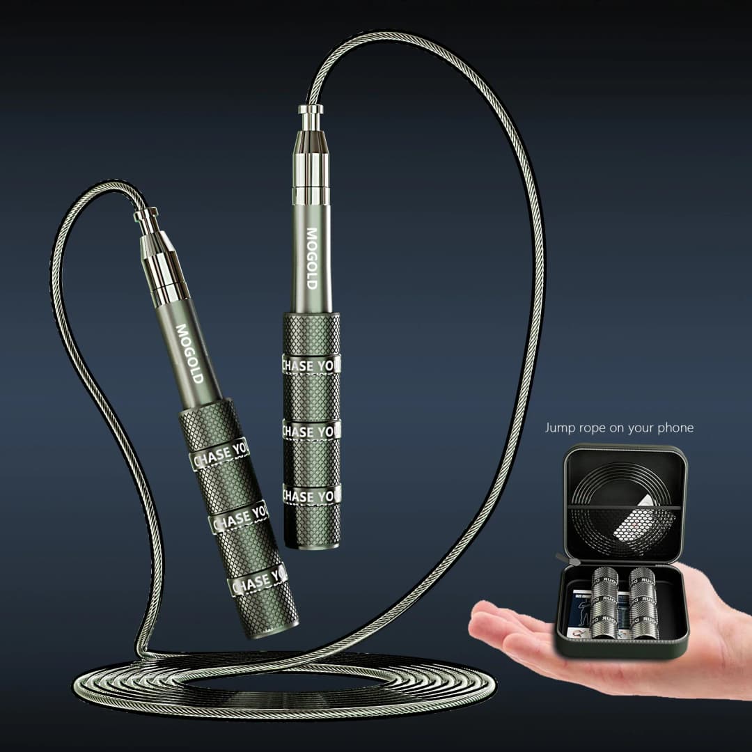 حبل قفز تلسكوبي عالي الجودة لتمارين كروسفيت والملاكمة - مناسب للبالغين والأطفال