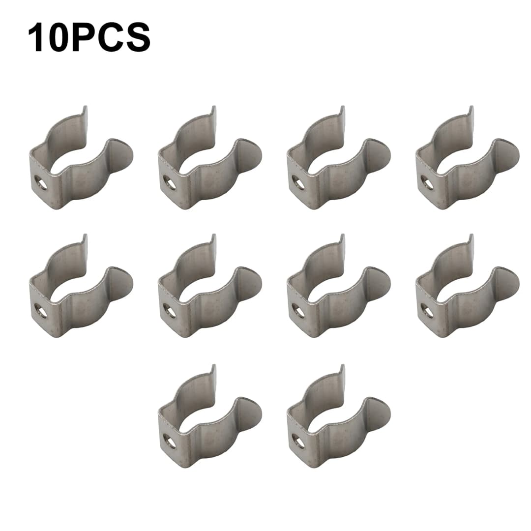 10 مشابك زنبركية قوية مع قاعدة ضيقة لتعليق الأدوات، مثالية للمرائب والمستودعات