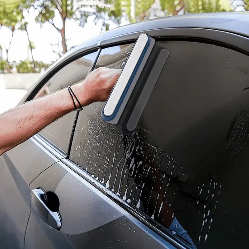 قطعة واحدة ممسحة مياه سيليكون تنظيف زجاج السيارة ممسحة تنظيف زجاج السيارة والنوافذ والحمام والمطبخ - 2
