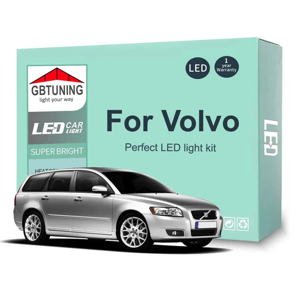 مجموعة مصابيح LED داخلية لسيارات فولفو V70 V50 V60 XC60 XC70 XC90 C30 C70 S40 S60 S70 S80 S90، مصباح صندوق السيارة Canbus