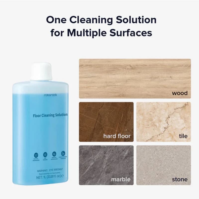 Original Roborock Floor Cleaning Solution Compatible Robot Vacuum Cleaners with Mopping and Wet & Dry Vacuum, 1L HA20 - 2