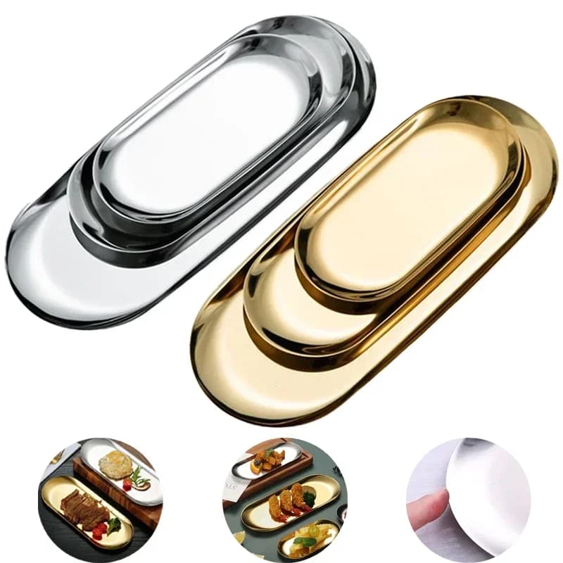 صينية تخزين مستحضرات التجميل من الفولاذ المقاوم للصدأ لأدوات الأظافر الصناعية ولوازم فن الأظافر وصينية جراحية لطب الأسنان