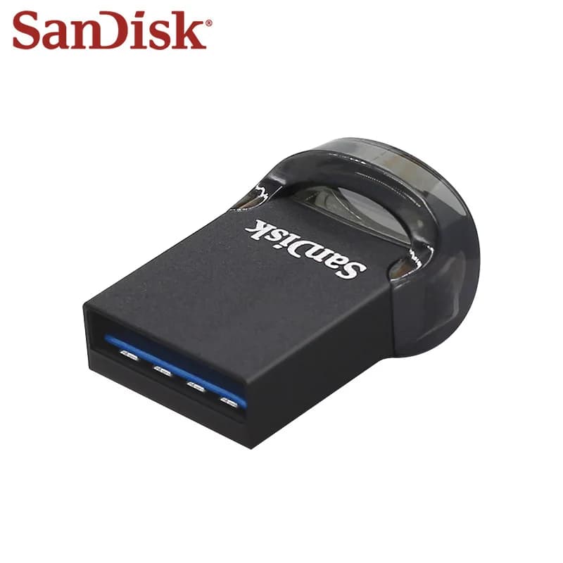 SanDisk Ultra Fit USB 3.2 Flash Drive، فلاش درايف صغير، بسعة 16 جيجابايت و32 جيجابايت و64 جيجابايت و128 جيجابايت و256 جيجابايت و512 جيجابايت، عصا ذاكرة CZ430، بسرعة تصل إلى 400 ميجابايت/ثانية، U Disk