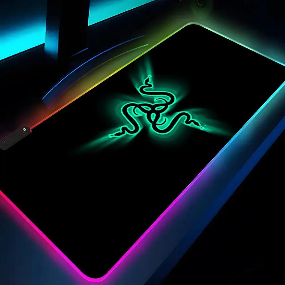 Razer Mouse Pad XXL RGB Gaming Mouse Pad HD Gamer Accessories Large LED Light MousePads PC Carpet With Backlit - 4