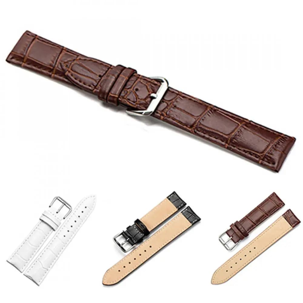 18mm 20mm 22mm Vintage Leather Watchbands Leather Watchband Soft Smart Watch Band Wrist Strap Leather Watch Strap Buckle Band - 3
