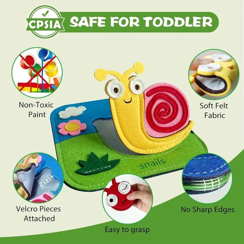 لوحة مشغول مونتيسوري زرافة كتاب ثلاثي الأبعاد للأطفال الصغار مهارات حركية دقيقة تعليم مبكر عادات تطوير المعرفة ألعاب حسية - 6