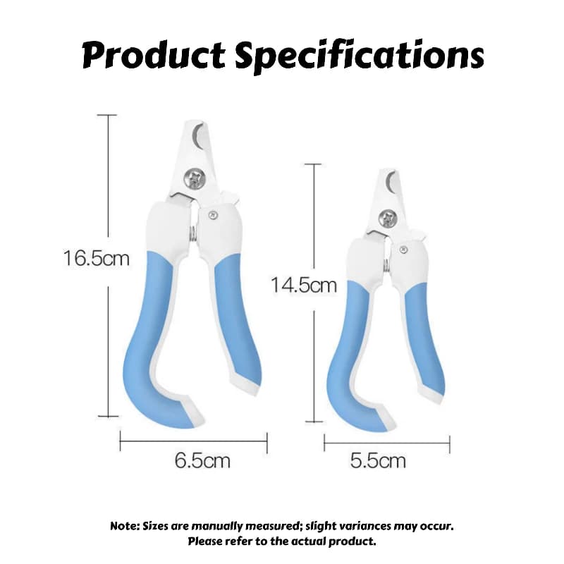 مقص أظافر الحيوانات الأليفة بشفرة منحنية - أحجام كبيرة وصغيرة بمقبض مريح، أداة تقليم آمنة للكلاب والقطط الكبيرة - 6