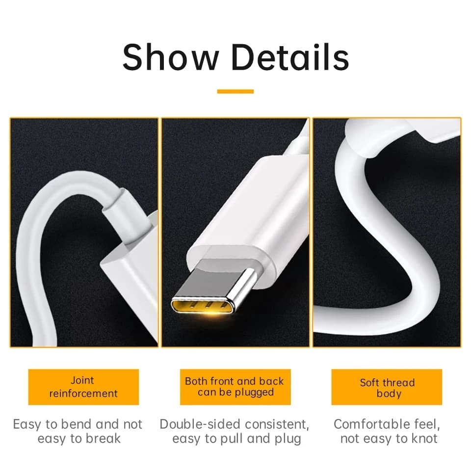 كابل Realme الأصلي Vooc USB C شحن سريع 6.5A سوبر دارت شحن سريع لـ GT Narzo 30a 20pro X50 Pro 5g X7 Xt X2 - 5