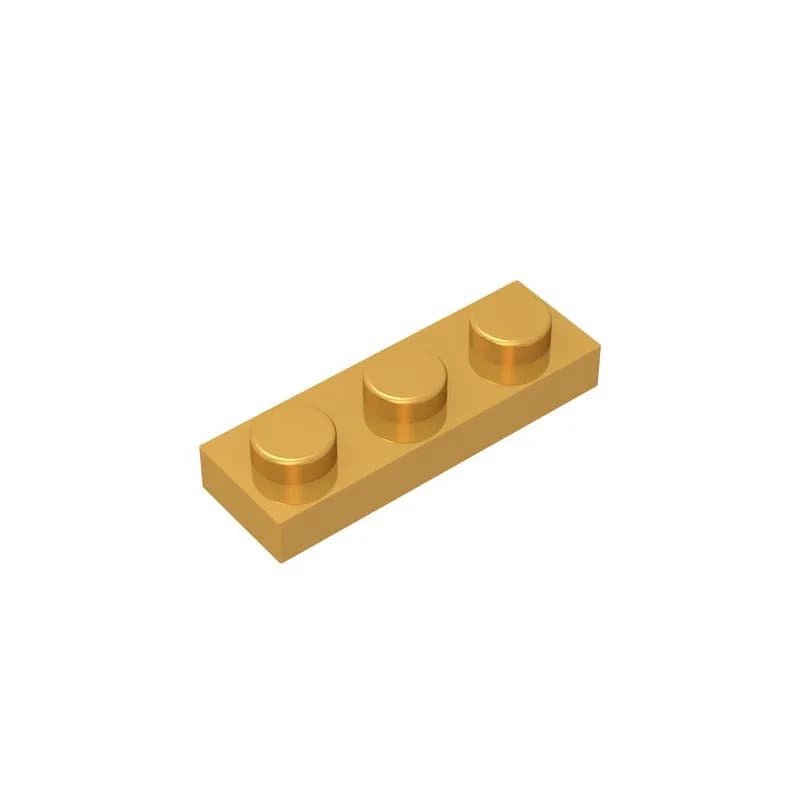 Gobricks GDS-503  Plate 1 x 3 compatible with lego 3623 pieces of children's DIY building block Particles Plate DIY - 5