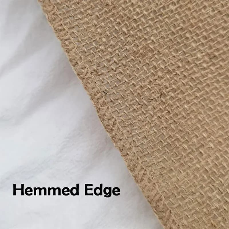 10/5/2/1Meter Natural Burlap Ribbon Jute Fabric Ribbon for Gift Wrapping DIY Craft Wedding Home Decor 2/3/4/5/6/8/10/15cm Wide - 5