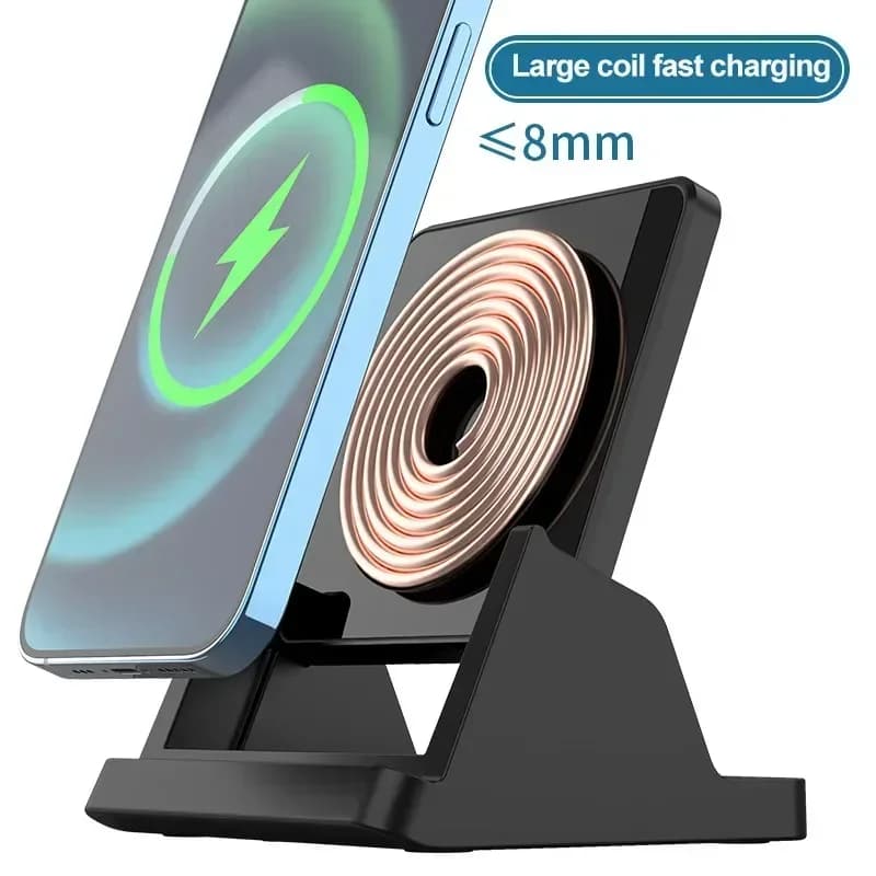 30W Wireless Charger Pad Stand Desktop Ultra-thin Mobile Phone For iPhone 15 14 13 12 Samsung Xiaomi Fast Charging Dock Station - 3