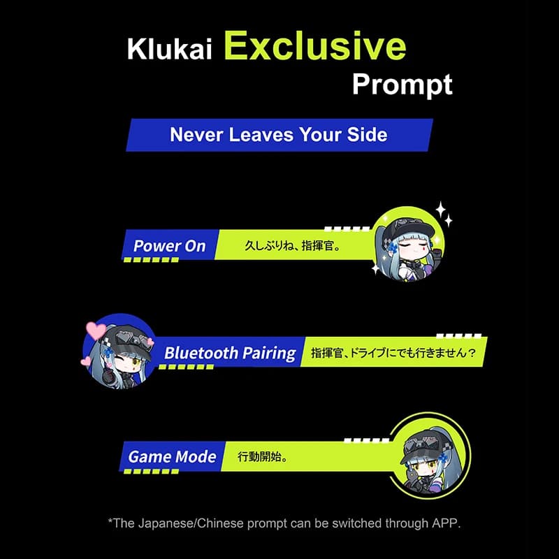 سماعات بلوتوث لاسلكية حقيقية مع إلغاء الضوضاء Girls' Frontline 2: Exilium x MOONDROP KLUKAI TWS مشغل مغناطيسي مسطح - 3