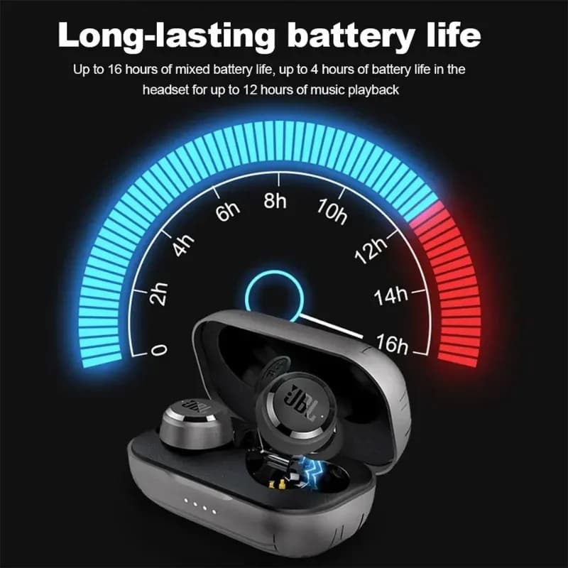 JBL T280 in-Ear Bluetooth Earbuds Wireless TWS Headphones Dual Mic Clear Call Headset for Gaming Running Workout - 5