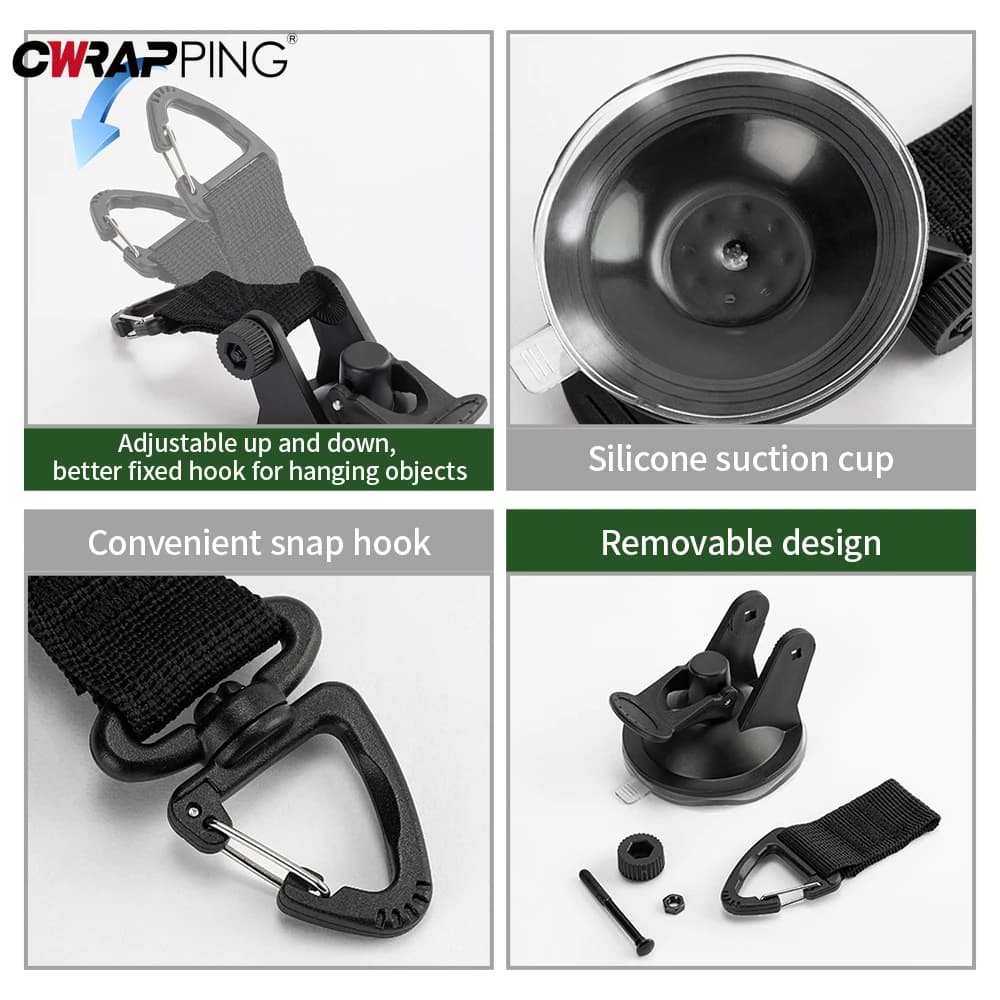 Car Tent Suction Cup Buckle Side Awning Anchors Outdoor Camping Tent Suckers Anchor Securing Hook for RV Van Camping Accessory - 3