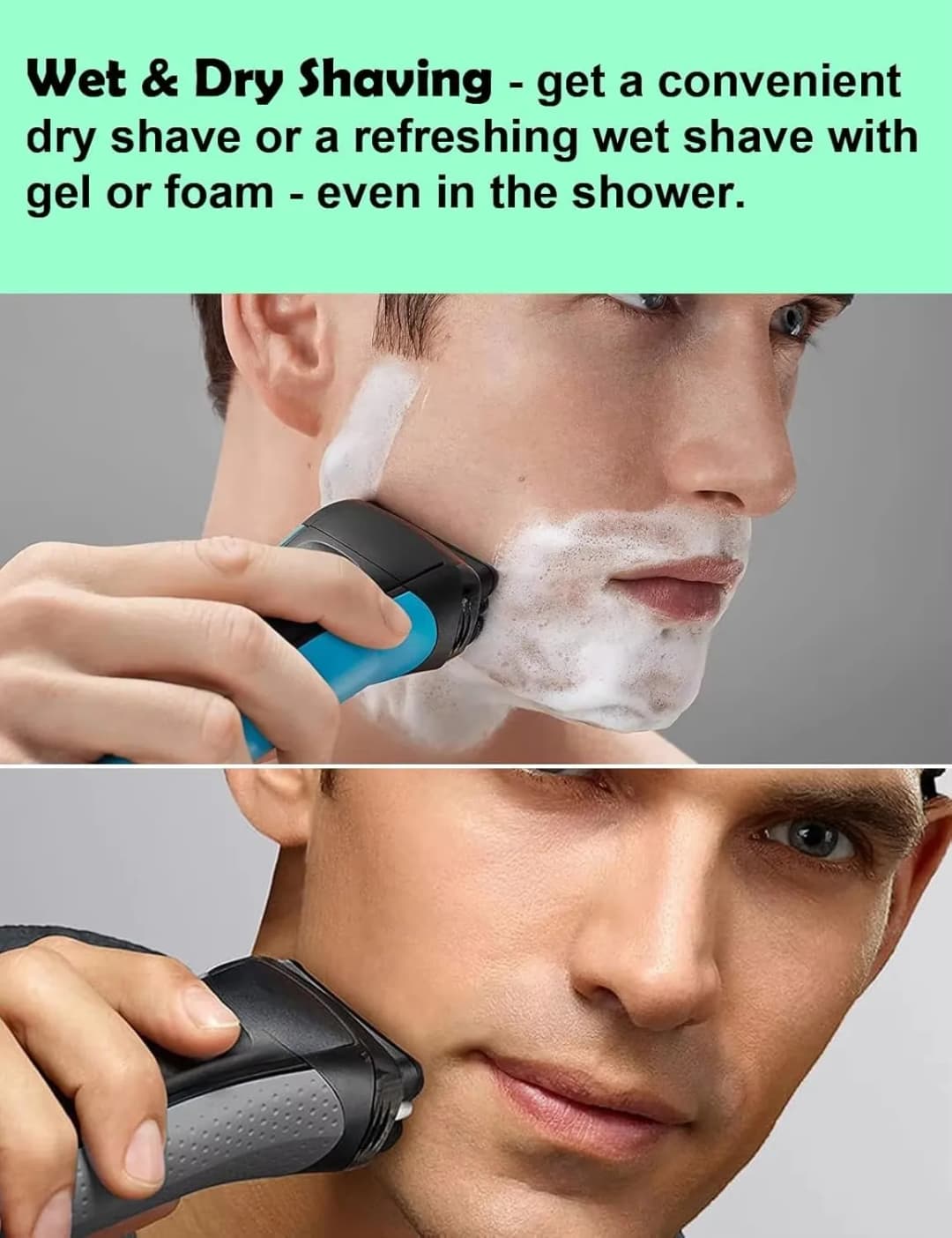 KVIFO 21B S3 Replacement Shaver Heads Compatible For Braun Series 3 Electric Shavers for Models 3040s 300s 310s 320s 360s 3090cc - 2